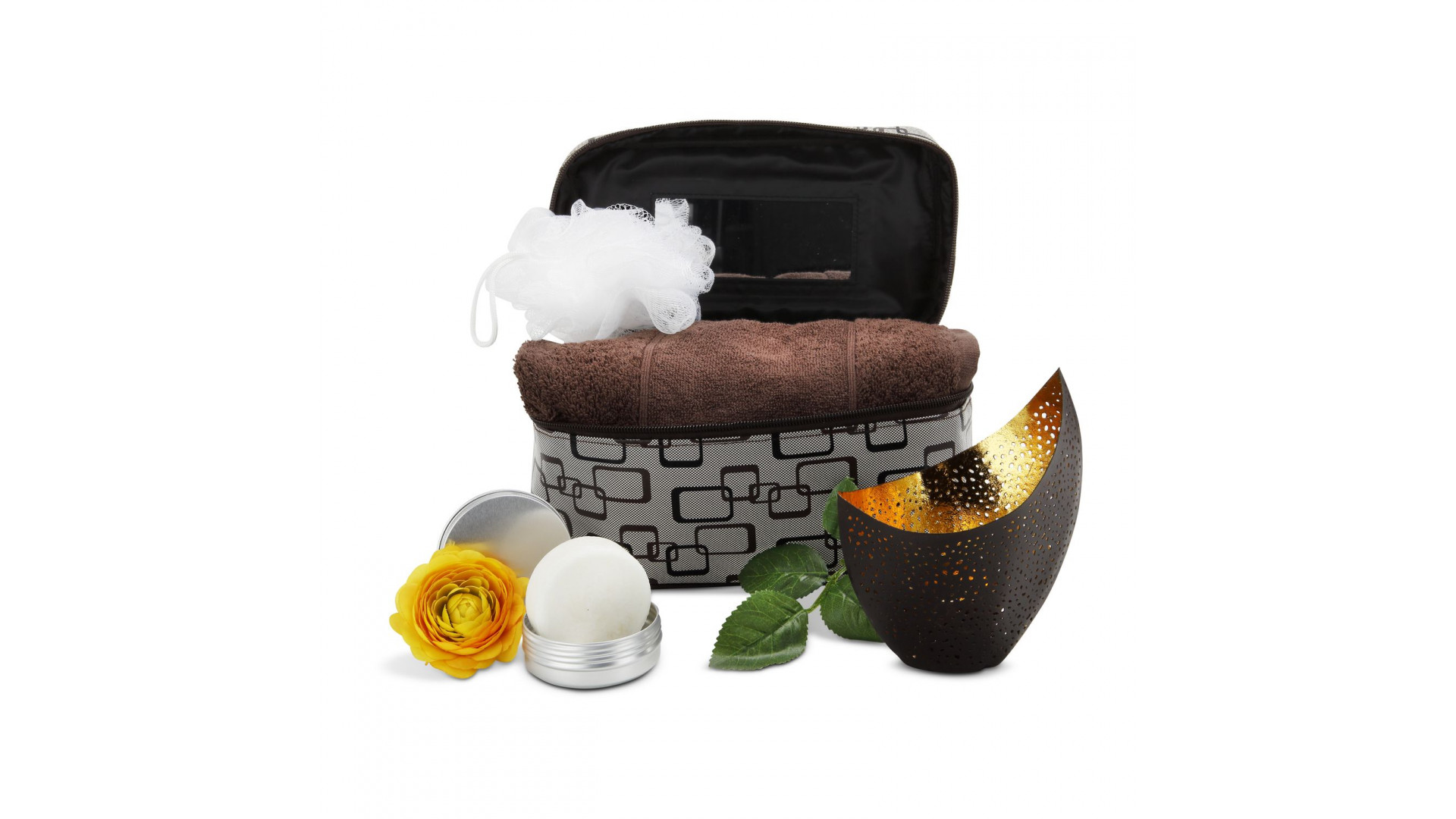 Geschenkset / Präsenteset: Gefüllte Wellness-Tasche als Werbeartikel ab ...