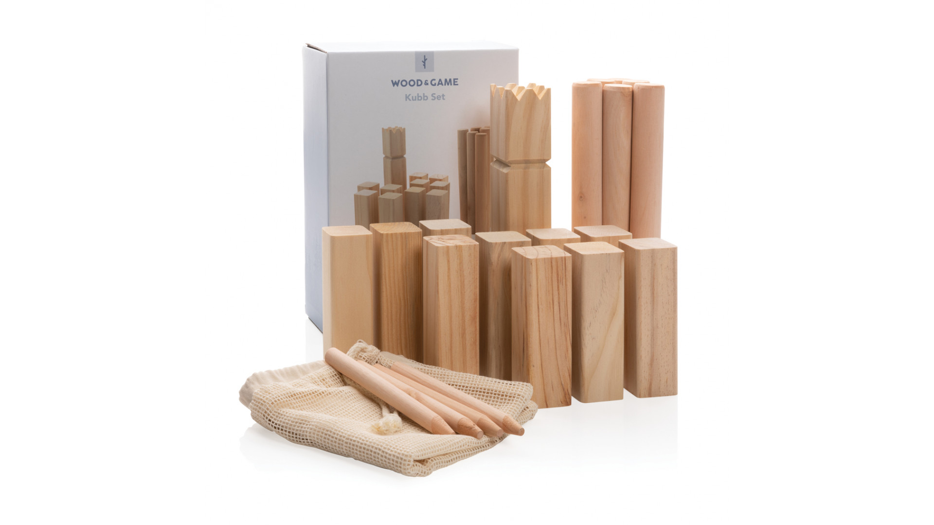 Holz Wurfspiel - 12 Nummerierte Blöcke Mit Tragetasche