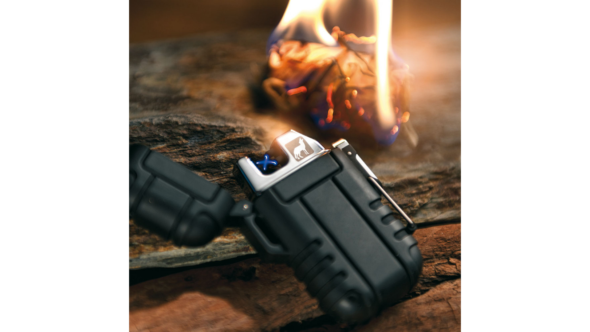 Schwarzwolf outdoor® SANFORD wiederaufladbares Outdoor-Feuerzeug als ...