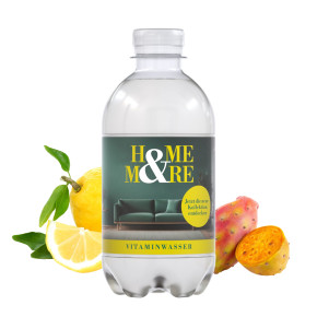 330 ml Vitaminwasser Zitrone-Kaktus - Eco Label als Werbeartikel ab 1,38
