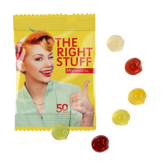 Fruchtgummi 10 g Tüten - @ Zeichen (w2p)
