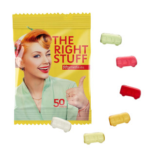 Fruchtgummi 10 g Tüten - Bus (w2p)