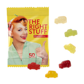 Fruchtgummi 20 g Tüten - Nostalgie Cars (w2p)