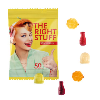 Fruchtgummi 20 g Tüten - Silvester (w2p)