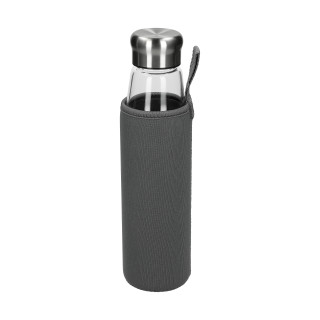 Glasflasche mit Hülle "Life" 0,7 l, transparent