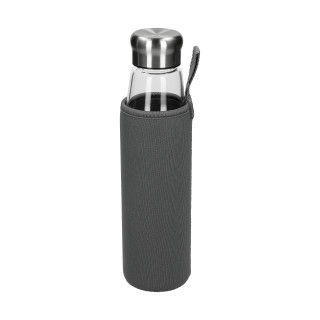 Glasflasche mit Hülle "Life" 0,7 l, transparent