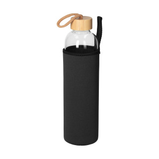Glasflasche mit Hülle "Bamboo" 1,0 l
