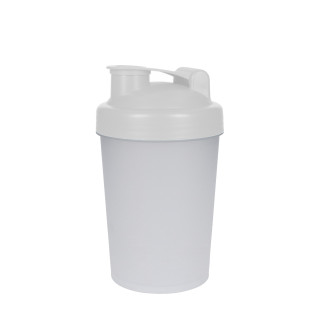 Shaker "Protein", 0,40 l, transluzent, weiß