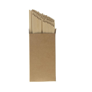 Papierstrohhalm 100er Set "Natur", braun