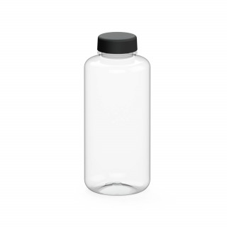 Trinkflasche "Refresh", 1,0 l, transparent, schwarz