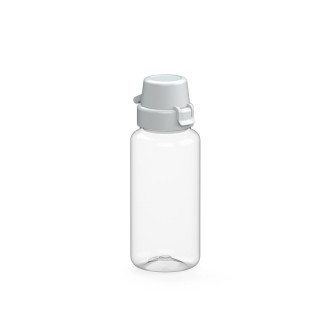 Trinkflasche "School", 400 ml, transparent, weiß