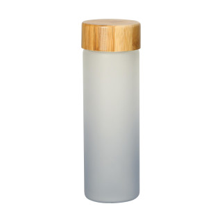 Glasflasche "Frosted" 0,55 l, grau