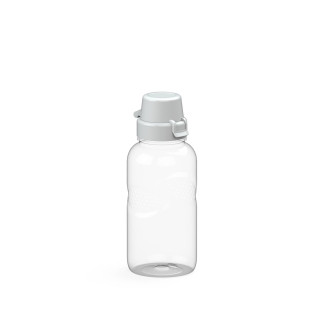 Trinkflasche Carve "School", 500 ml, transparent, weiß