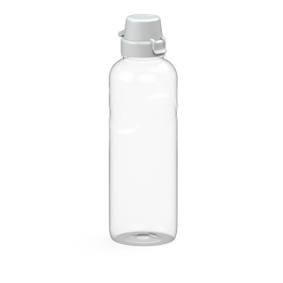 Trinkflasche Carve "School", 1,0 l, transparent, weiß
