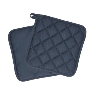 Topflappen "Heat resistant", blau, grau