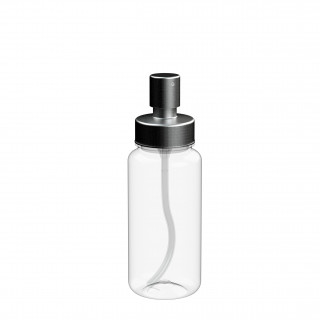 Sprayflasche "Superior", 400 ml, transparent, silber