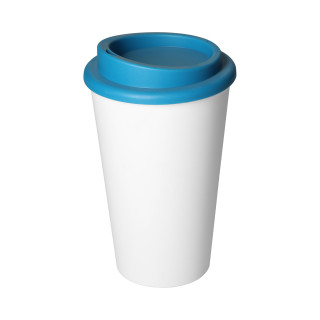 Kaffeebecher "Premium", upcycling, weiß, ocean
