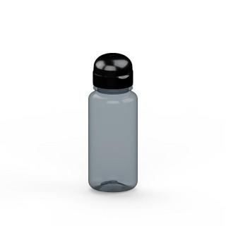 Trinkflasche "Sports", 400 ml, recycled PET, grau, schwarz