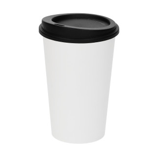 Kaffeebecher "ToGo", 0,3 l, weiß, schwarz
