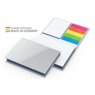 Kombi-Set Prag White Bestseller Bookcover gloss-individuell, Farbschnitt blau