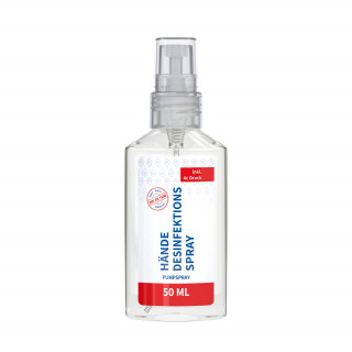 50 ml Spray - Hände-Desinfektionsspray (DIN EN 1500) - Body Label