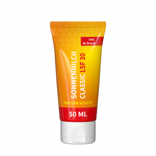 50 ml Tube - Sonnenmilch LSF 30 - FullbodyPrint