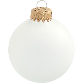 Individuell bedruckbare Glas-Christbaumkugel, EXPRESS-Versand, 7cm, 40er Karton, frost matt