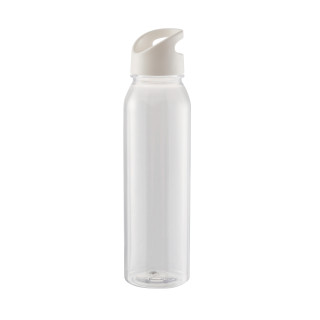 Trinkflasche Active "Wave", 650 ml, transparent, weiß