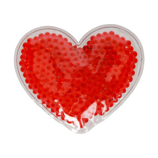 Kühl-/Wärmekissen "Bead", Herz, rot