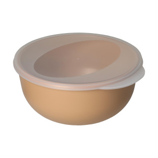 Food-Bowl "ToGo", Classic, 1,0 l, beständiges braun, transparent-milchig