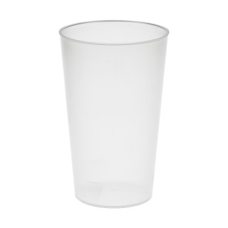 Trinkbecher "Vital", 300 ml, transparent-milchig