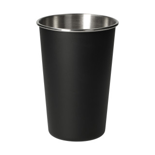 Edelstahlbecher "Metallo", 500 ml, schwarz