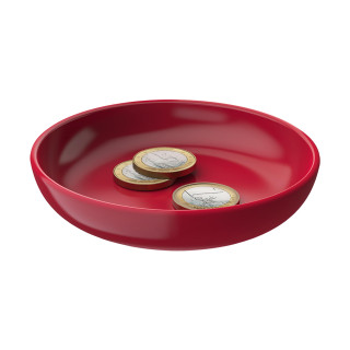 Spielgeldschälchen, weiß