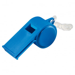Trillerpfeife "Sport", mit Kordel, uni-colour, standard-blau