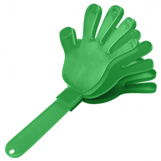 Klapper "Hand", einfarbig, standard-grün