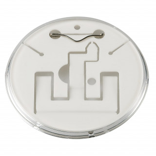 Button "Self-Made", weiß, transparent