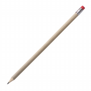 Bleistift mit Radiergummi Hickory, braun