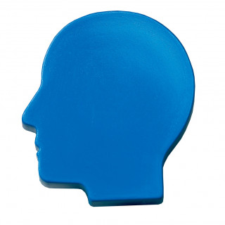 Magnet "Kopf", standard-blau PS