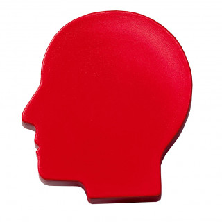 Magnet "Kopf", standard-rot