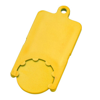 Chip-Schlüsselanhänger "Rectangle", standard-gelb