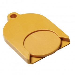 Chip-Schlüsselanhänger "Ghost" mit Chip, standard-gelb