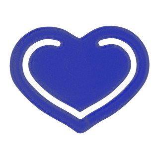 Papierklammer "Herz", standard-blau