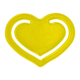 Papierklammer "Herz", standard-gelb