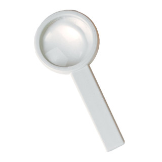 Stiellupe "Handle 3 x", weiß