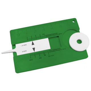 Reifenprofilmesser "Card", standard-grün