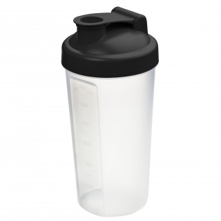 Shaker "Protein", 0,6 l, schwarz, transparent