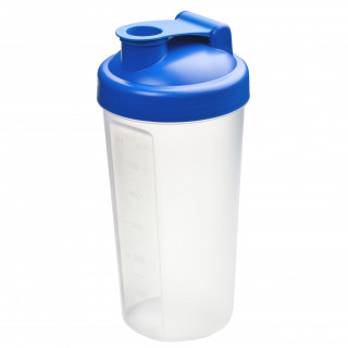 Shaker "Protein", 0,6 l, standard-blau, transparent