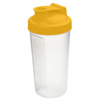 Shaker "Protein", 0,6 l, standard-gelb, transparent