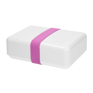 Vorratsdose "Match", weiß, rosa