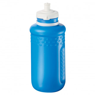 Trinkflasche "Fahrrad" 0,5 l mit Saugverschluss, blau, weiß